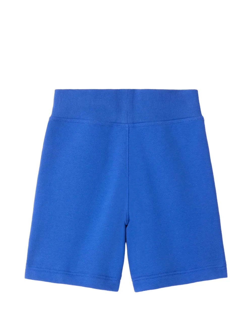 Burberry Kids Katoenen shorts met geruite afwerking Blauw