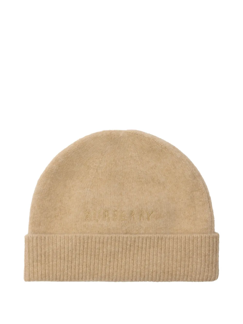 Burberry Kids Geruite wollen kasjmier muts met strik Beige