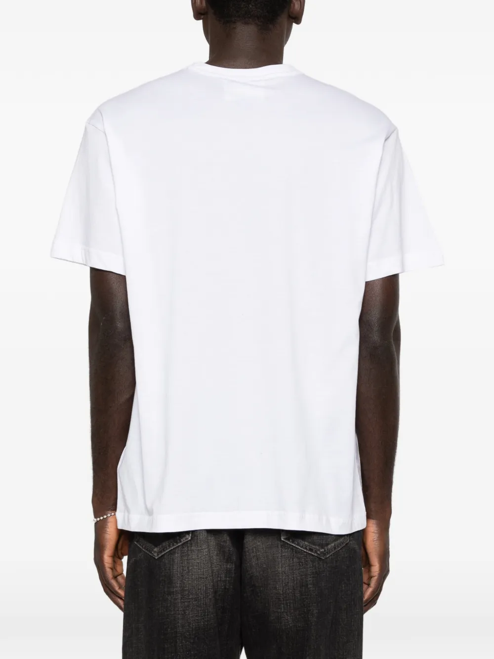 Versace Jeans Couture T-shirt met logodetail Wit