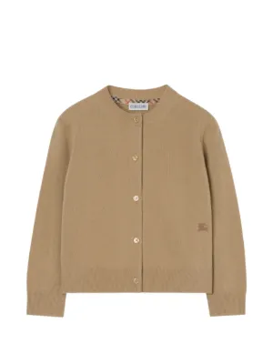 Burberry Kids ポインテールニット カーディガン | ニュートラル