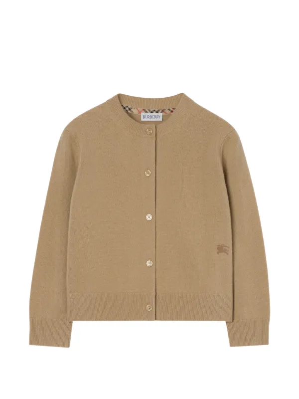 バーバリー チルドレン キッズ ニット カーディガン カシミヤ セーター キッズ Burberry Kids カシミア カーディガン | ニュートラル | FARFETCH JP