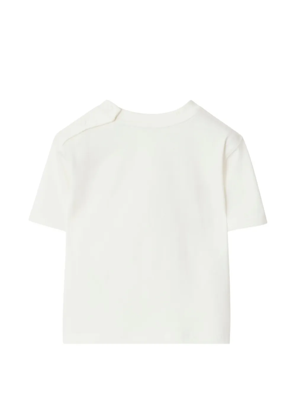 Burberry Kids Katoenen T-shirt met beerprint Wit