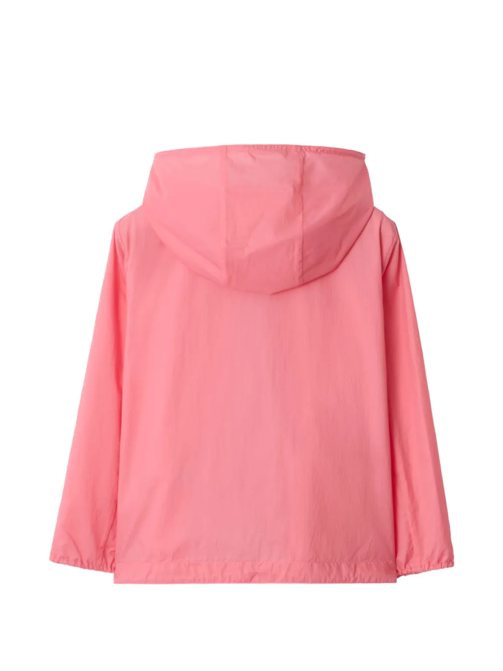 Burberry Kids Nylon jack met geruite band en capuchon Roze