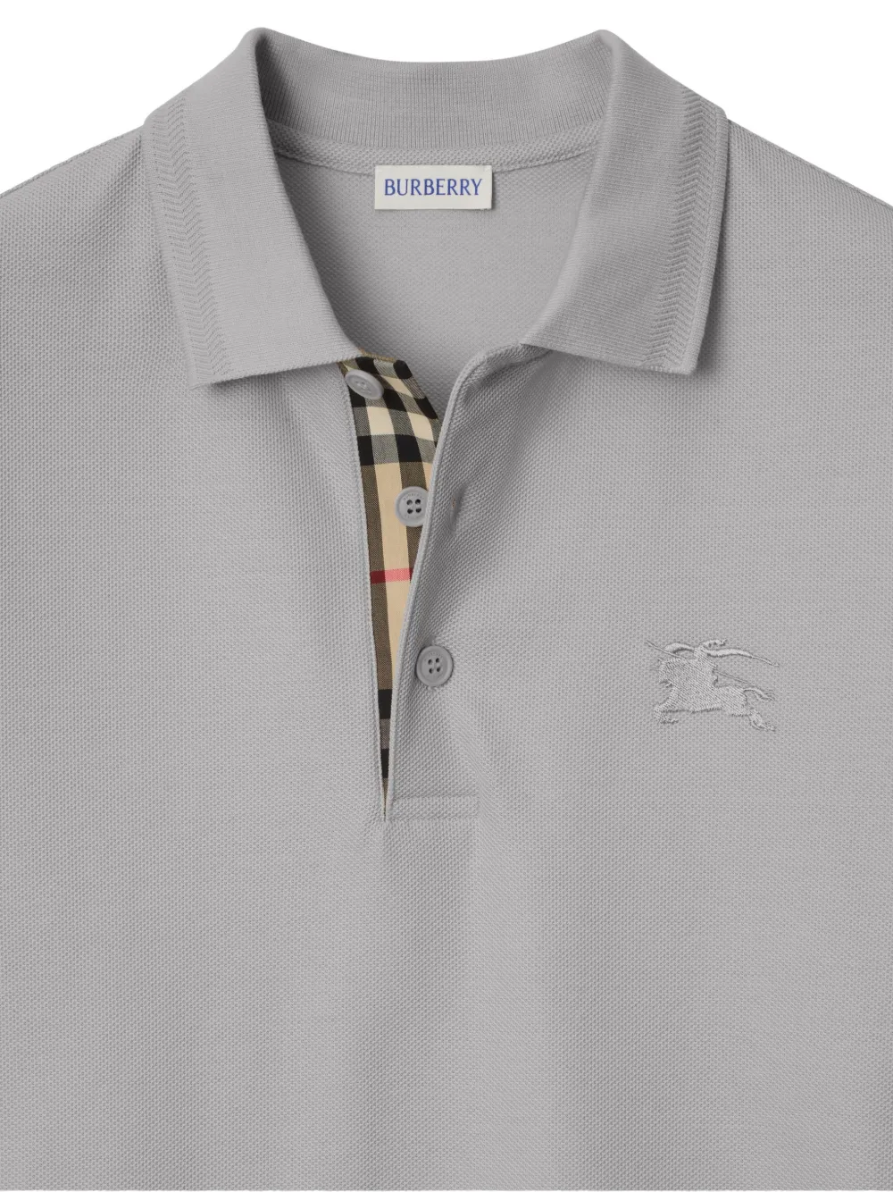 Burberry Katoenen poloshirt Grijs
