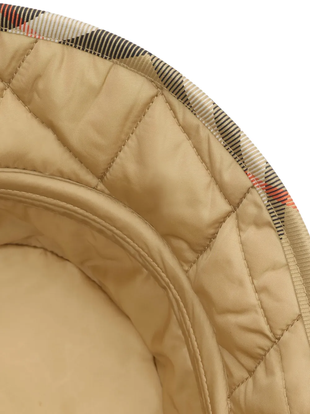  Burberry Quilted Horseshoe Bucket Hat - Neutrals 