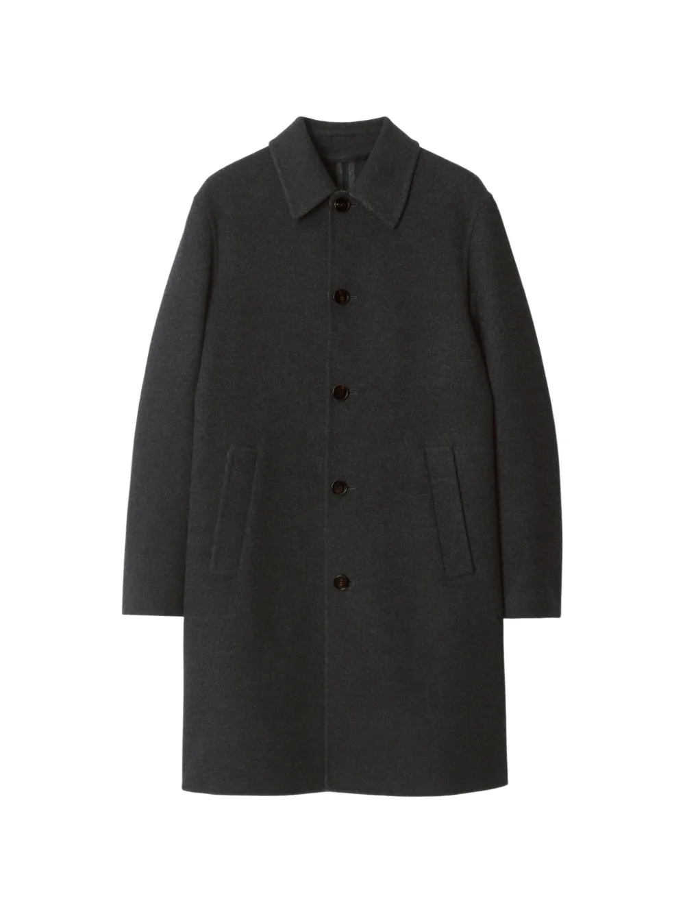 Burberry Cappotto midi in lana - Grigio