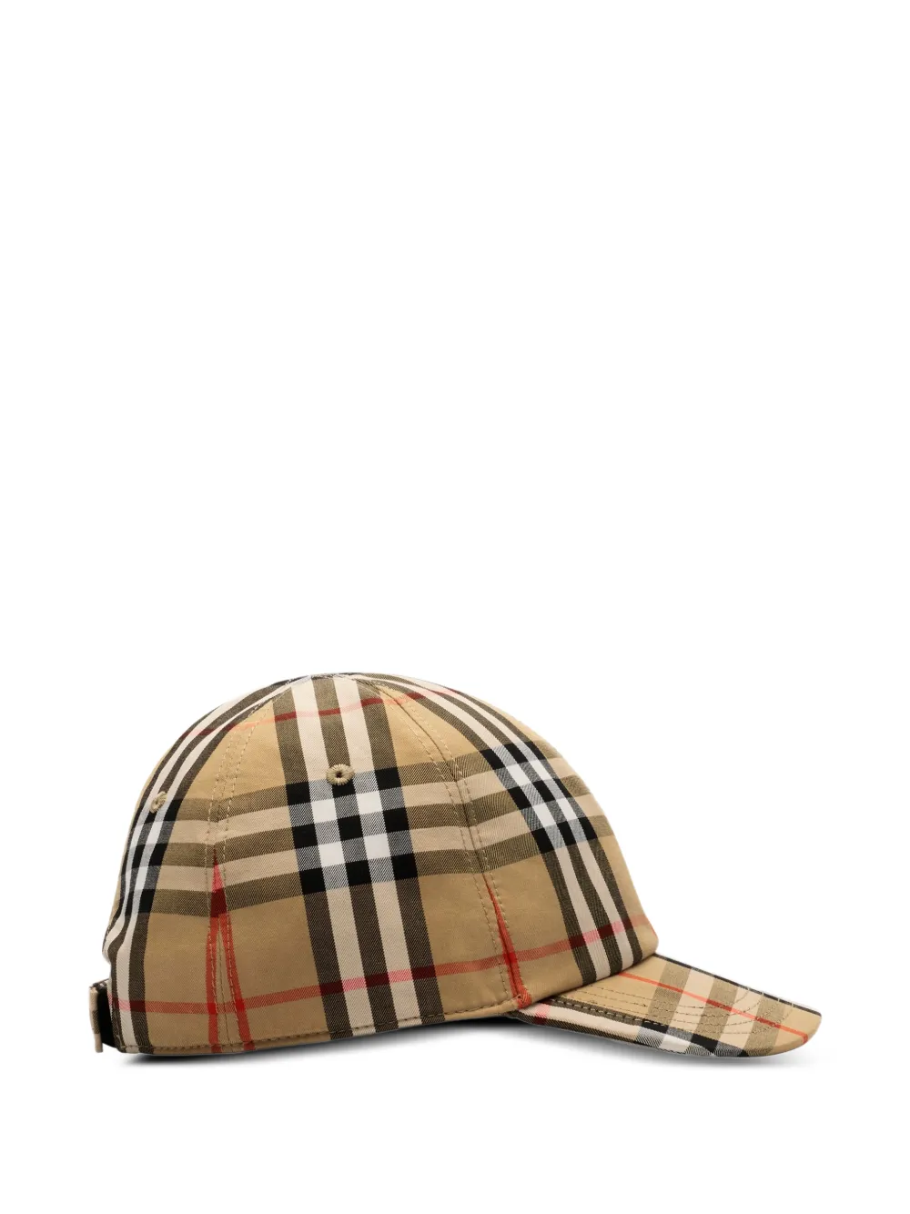 Burberry Kids Geruite honkbalpet Beige