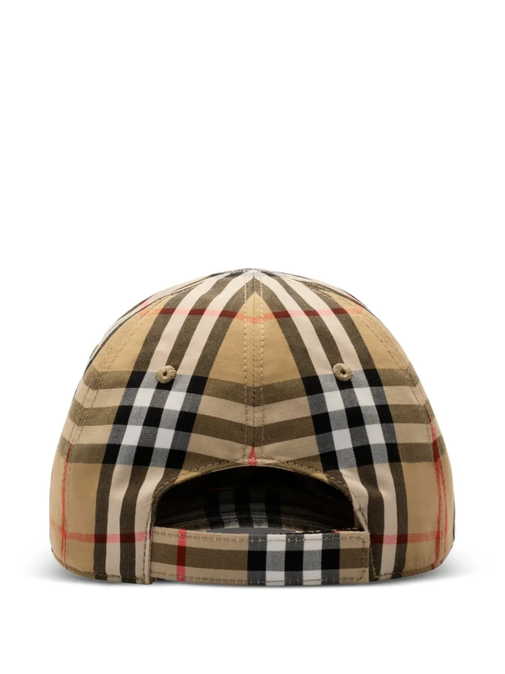 Burberry Kids Geruite honkbalpet Beige