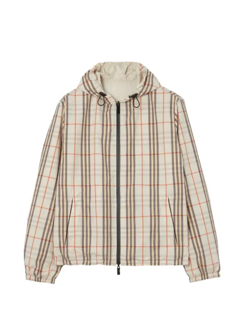 Burberry reversible Check hooded jacket