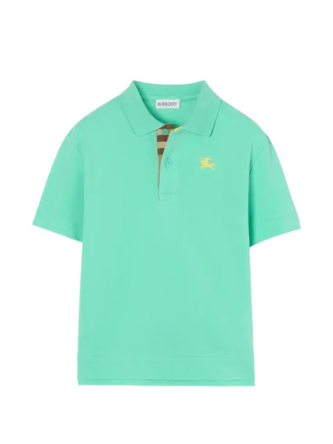Burberry Kids cotton piqué polo shirt