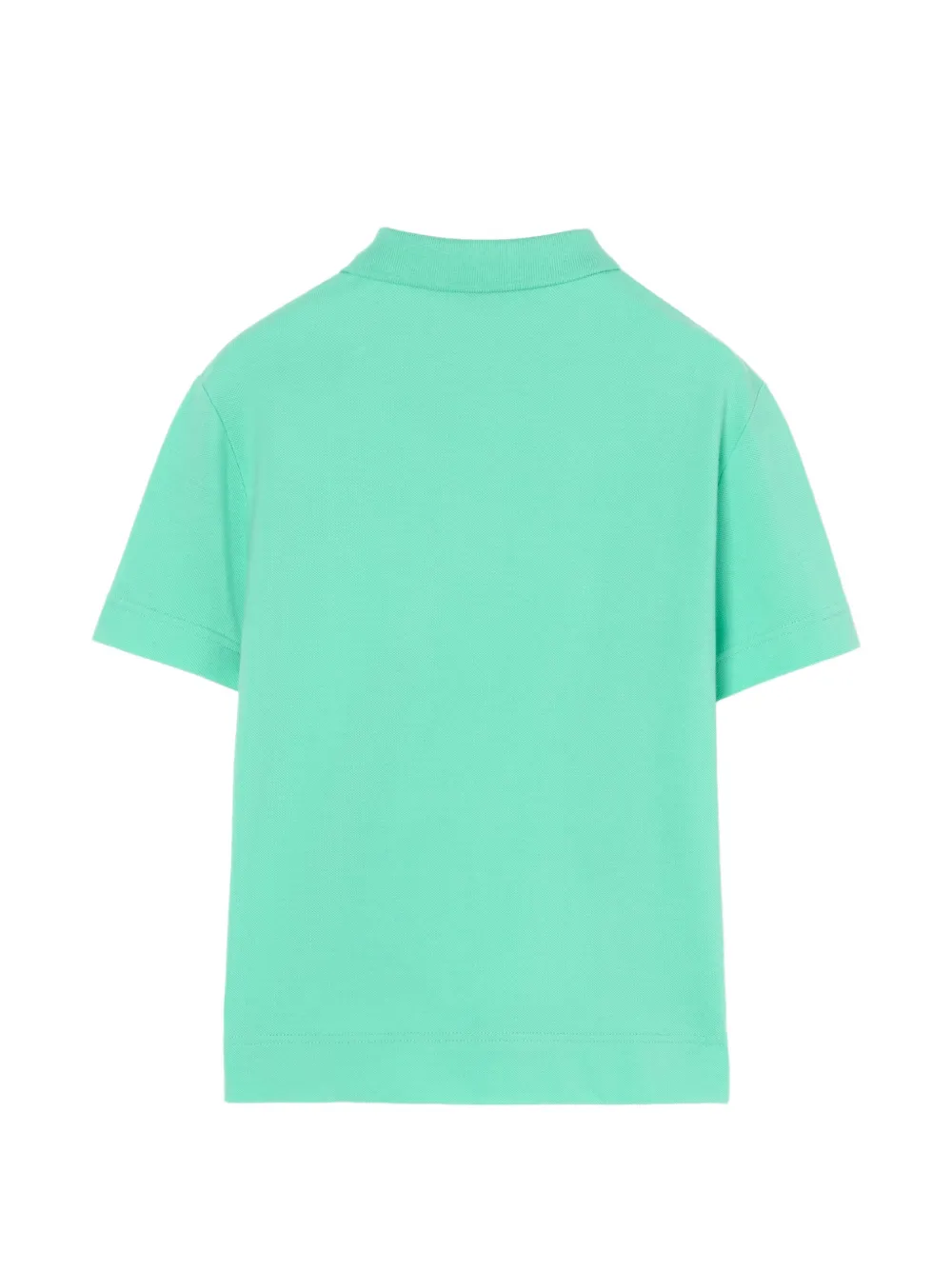 Burberry Kids Piqué poloshirt Groen