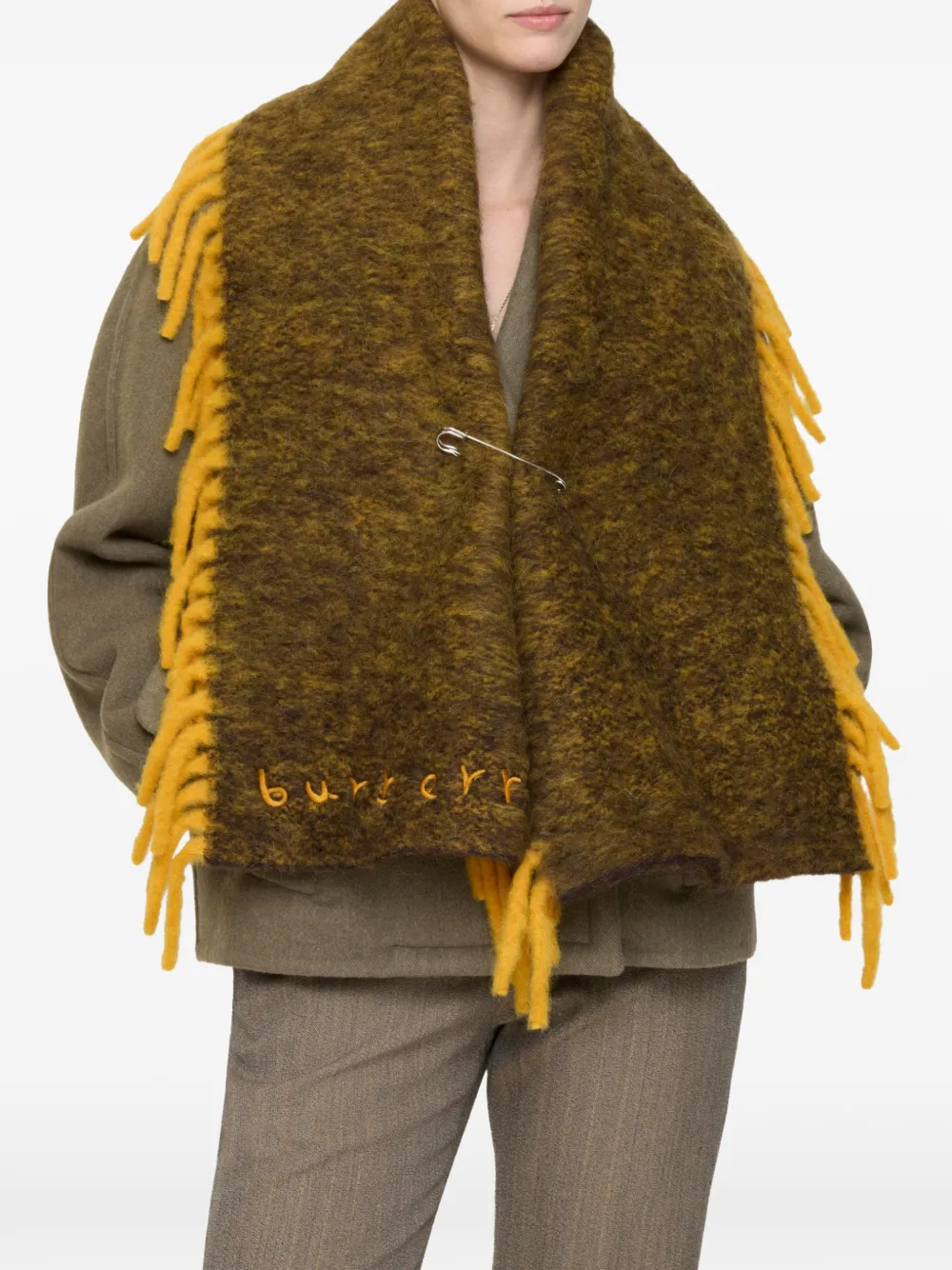 Burberry Happy sjaal van alpacawolblend Bruin
