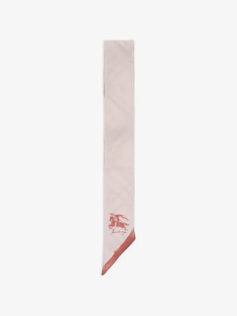 Burberry skinny watercolour Check silk scarf