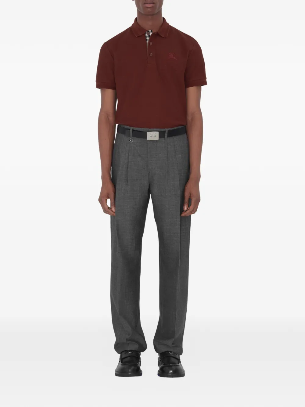 Burberry Katoenen poloshirt Rood