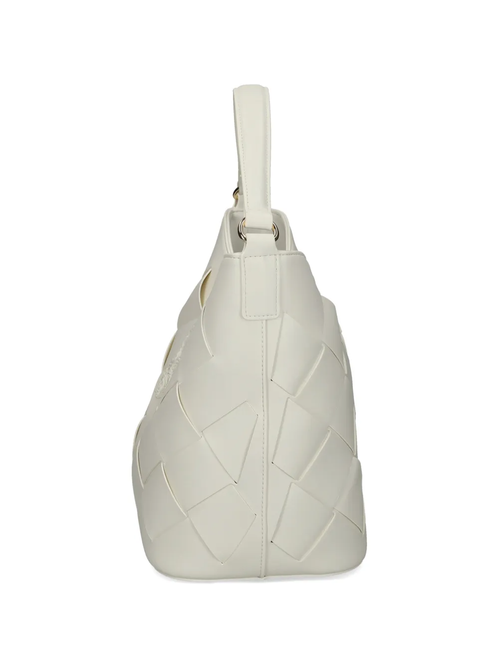 Just Cavalli Geweven tas met slangendetail Wit