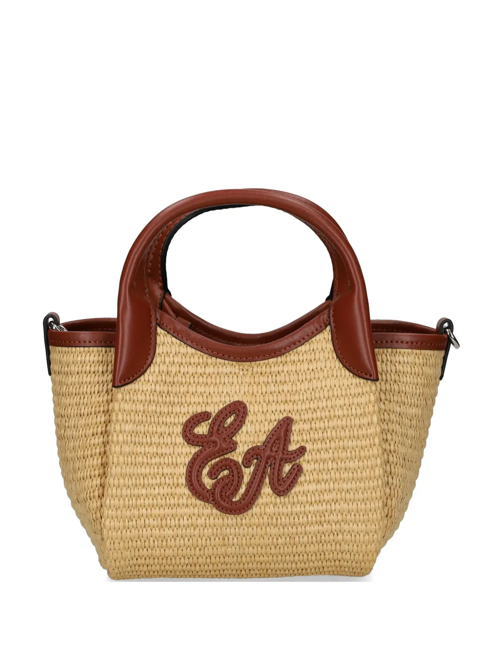 Emporio Armani top-handles logo-detail bag - Toni neutri