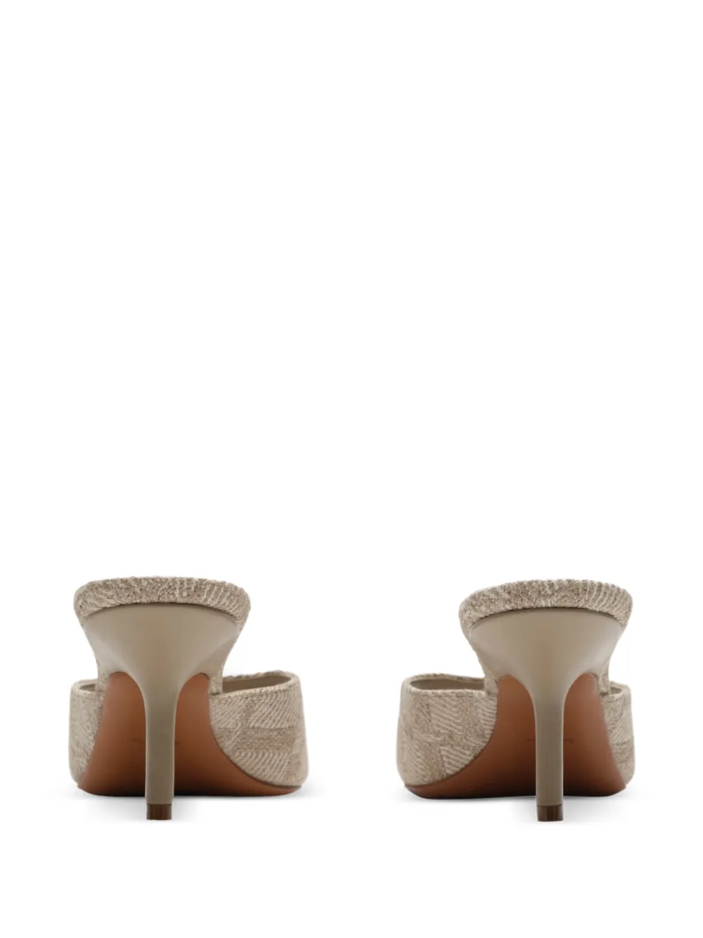 Burberry check Mews low sandals Beige