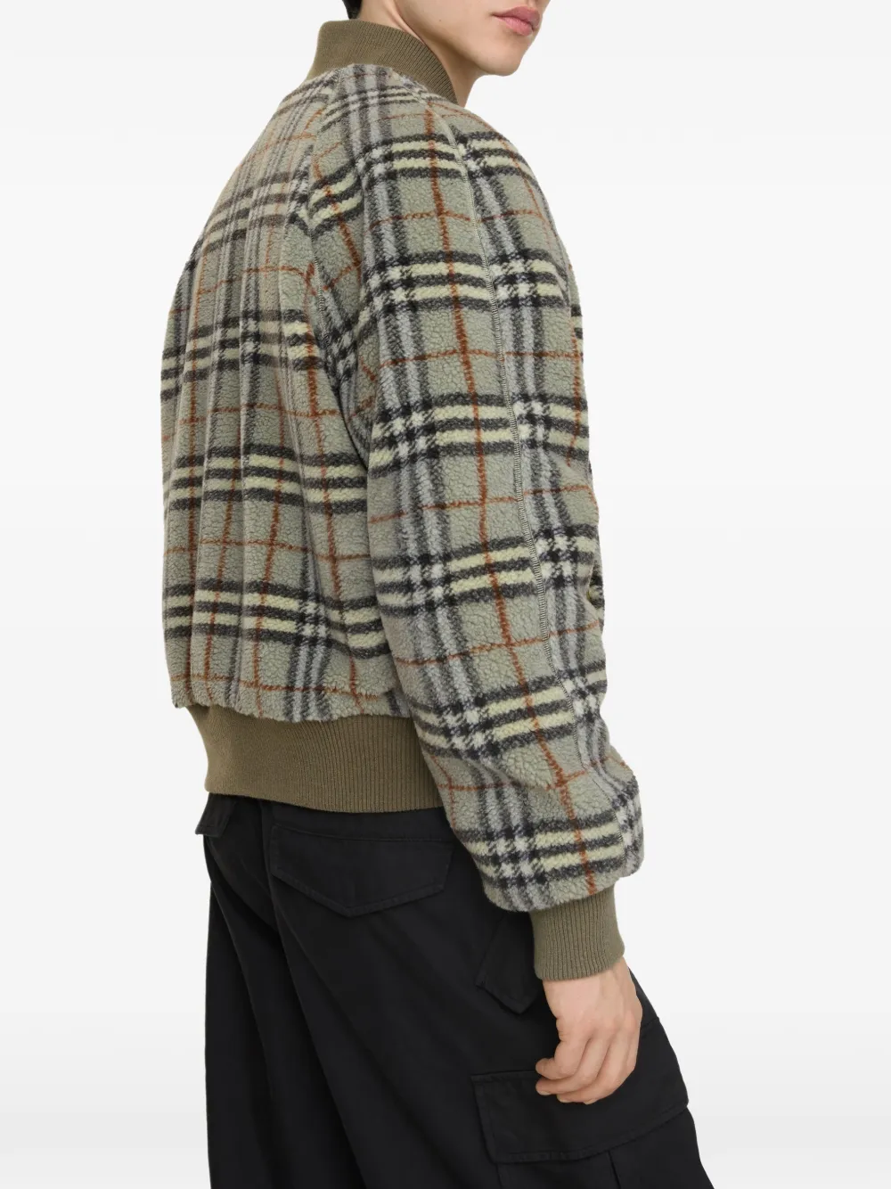 Burberry Reversible Nylon Bomber Jacket | Grey | FARFETCH