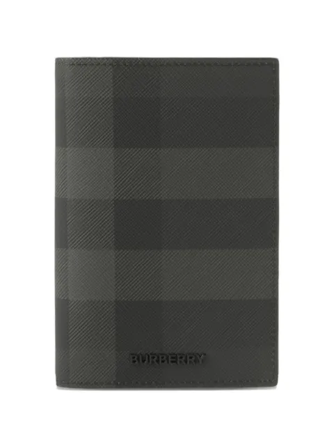 Burberry funda para pasaporte con motivo de cuadros
