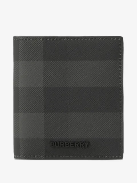 Burberry tarjetero plegable con motivo Checks