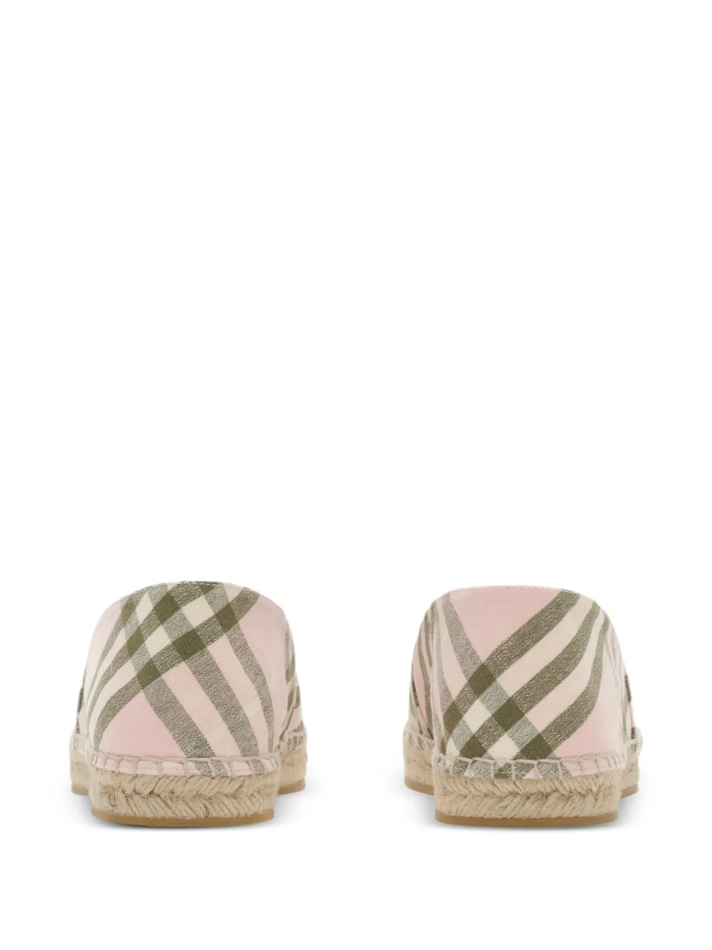 Burberry Check mews espadrilles​ Roze