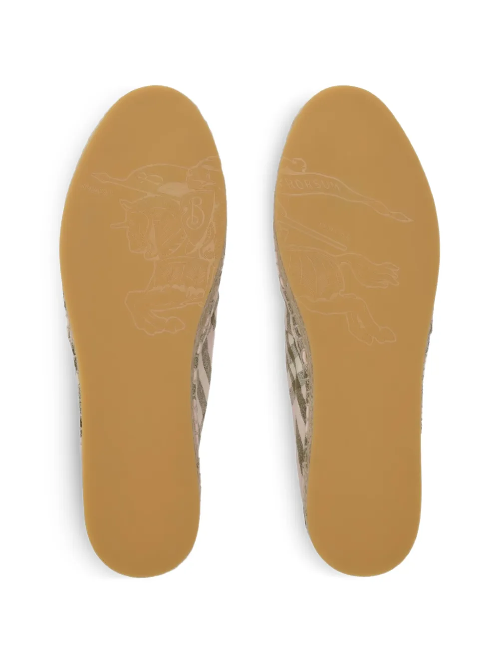 Burberry Check mews espadrilles​ Roze