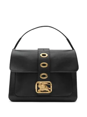 Burberry Bolsa Tote Freya Mini Xadrez | Marrom | FARFETCH BR