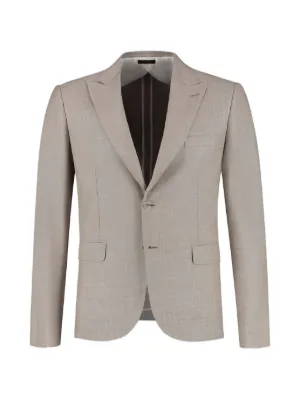Brioni 格纹西装夹克| 蓝色| FARFETCH CN