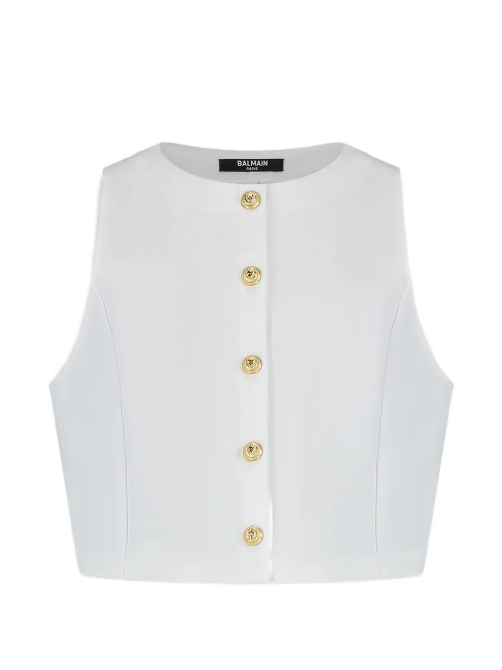 Balmain Kids button-fastening top - Bianco
