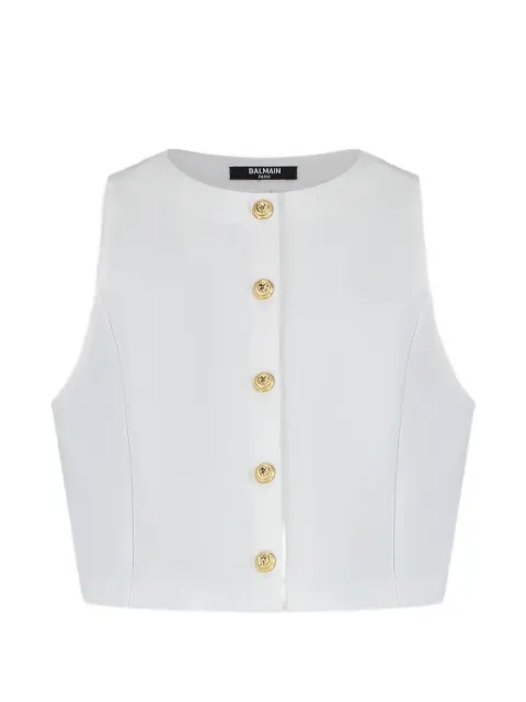 Balmain Kids button-fastening top