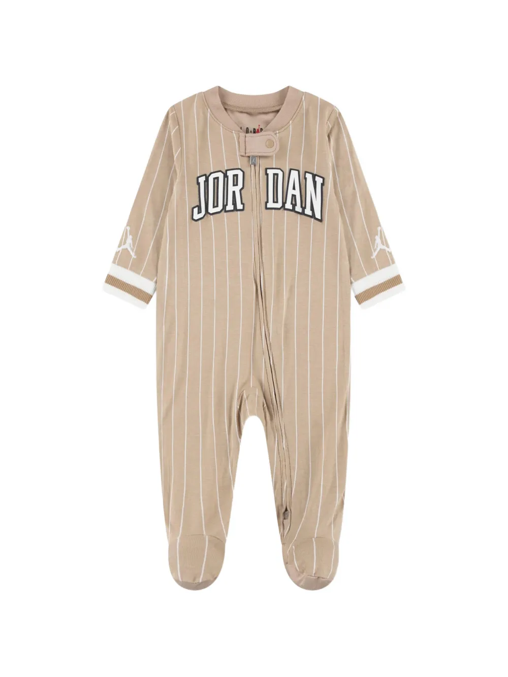 Jordan Kids striped zip pajama - Toni neutri
