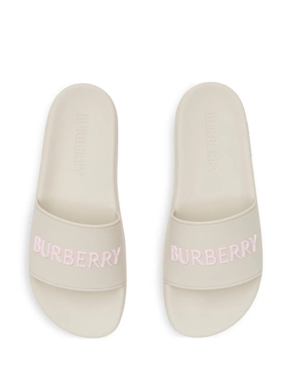 Burberry logo slides Beige