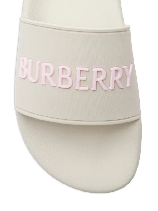 Burberry ロゴ サンダル | ニュートラル | FARFETCH JP