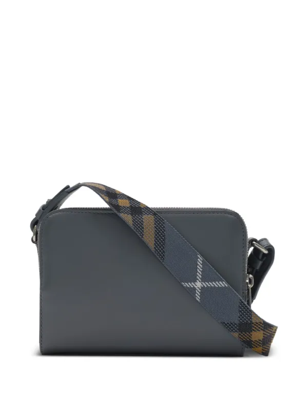 Burberry Pop Check Crossbody Bag | Blue | FARFETCH