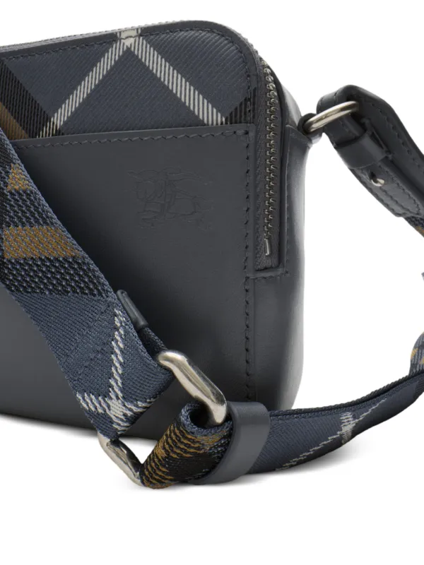 Burberry ポップ チェック ショルダーバッグ | ブルー | FARFETCH JP