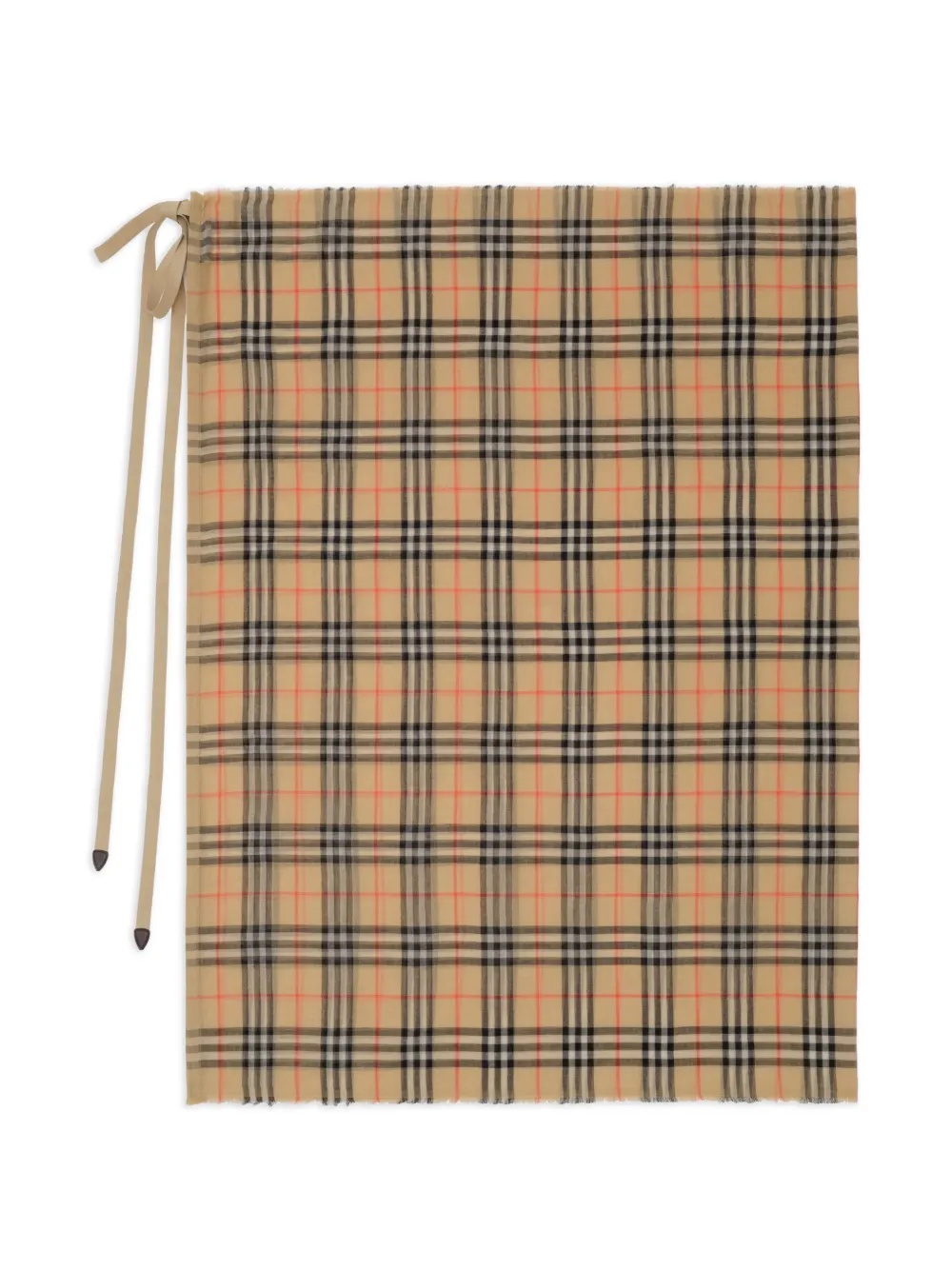 Burberry check cotton sarong - Toni neutri