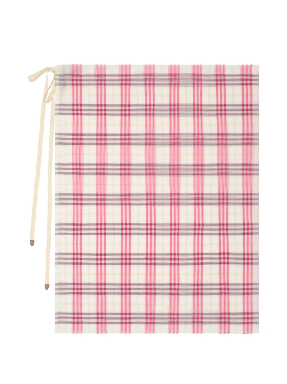 Burberry check cotton sarong - Toni neutri