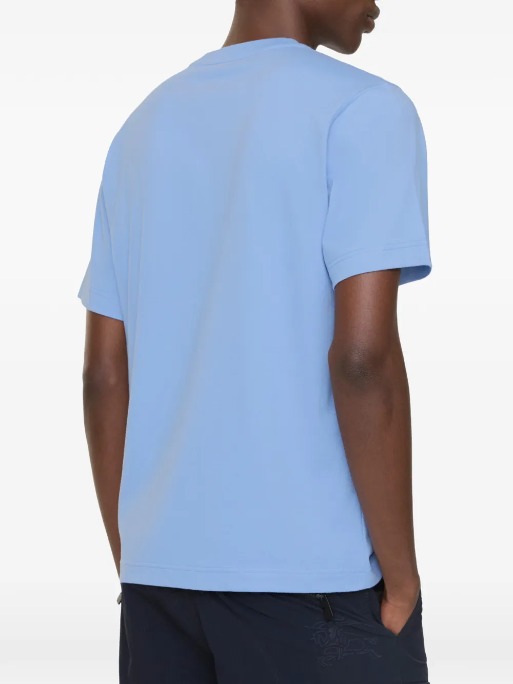 Burberry Knight Stamp katoenen T-shirt Blauw