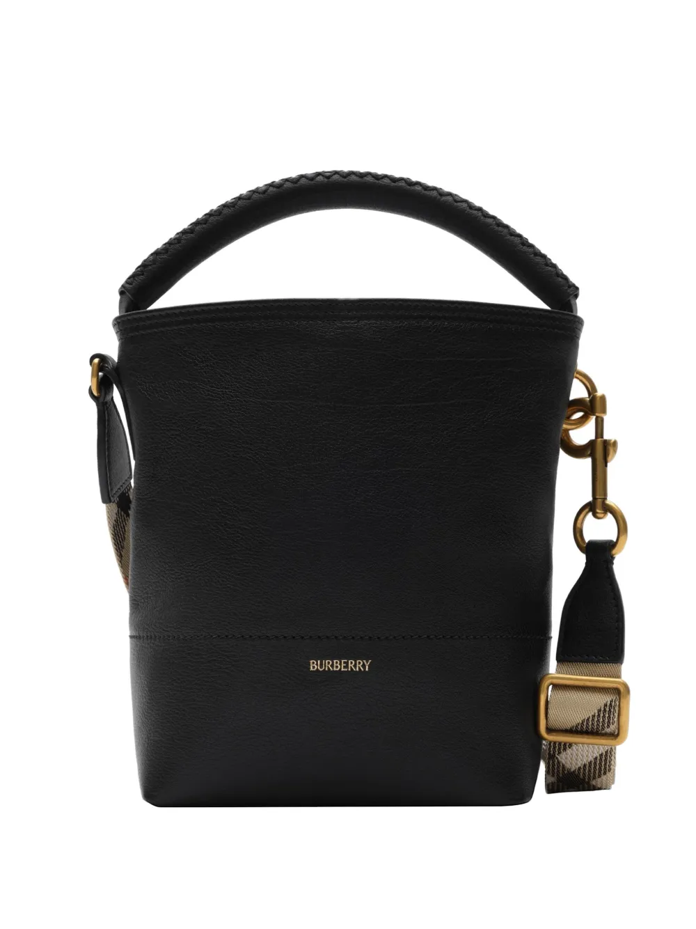 Burberry Borsa a secchiello B Clip mini - Nero