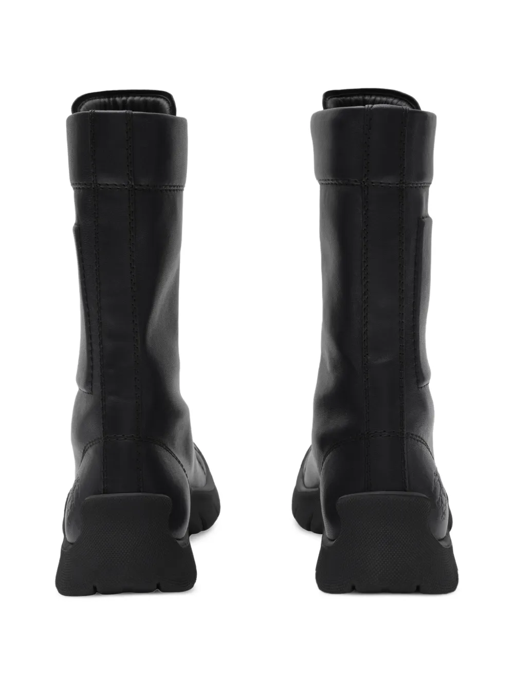 Burberry leather Tone boots Zwart