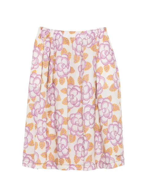 Marni falda midi con estampado floral