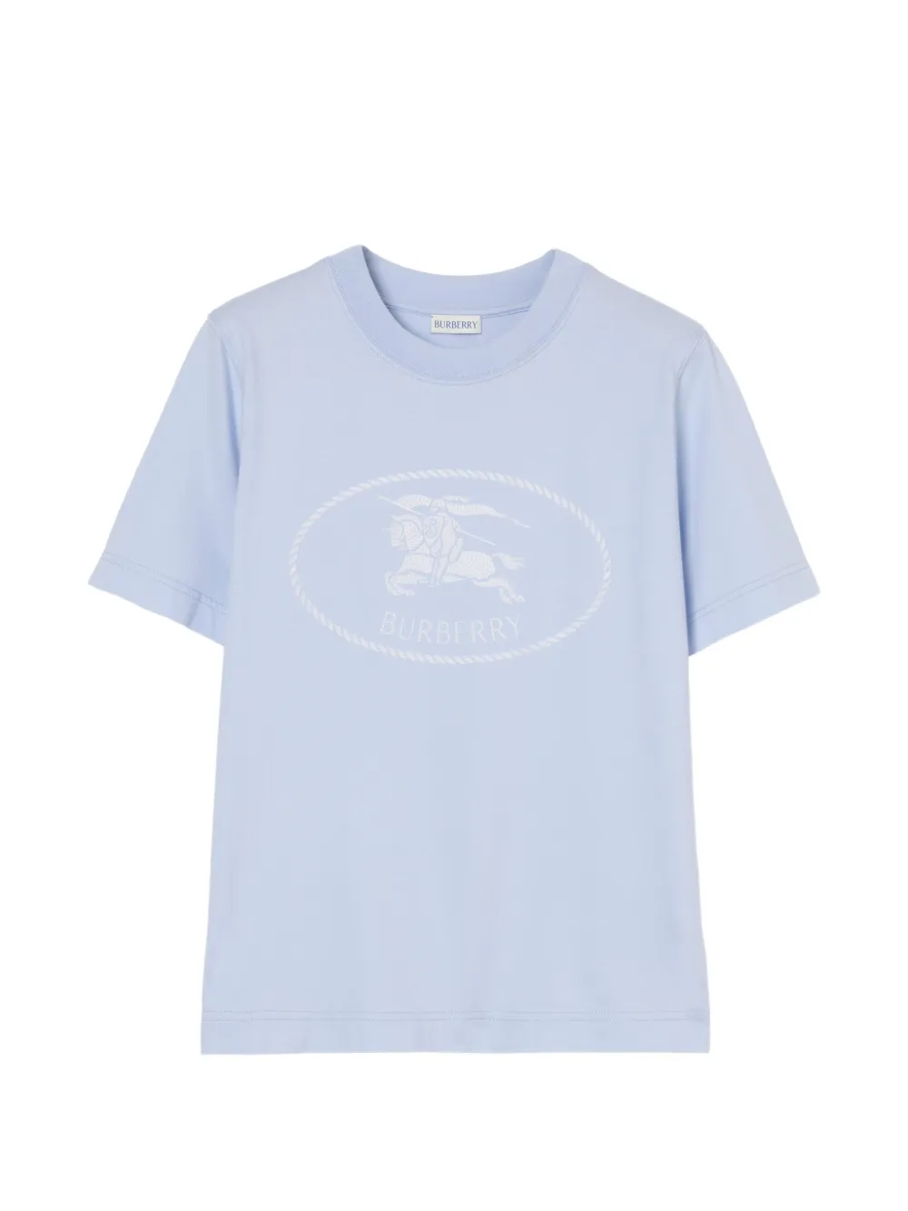 Burberry Knight-stamp cotton T-shirt - Blu