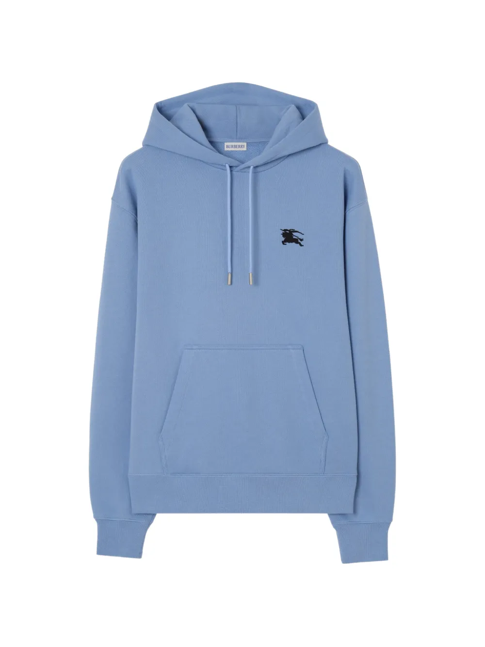 Burberry Knight-stamp cotton hoodie - Blue