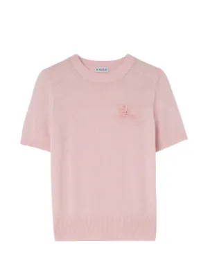 Burberry Logo Cotton T-shirt | Pink | FARFETCH