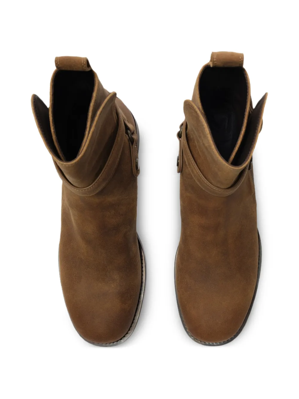 Burberry waxed suede Ledger boots​​ Bruin