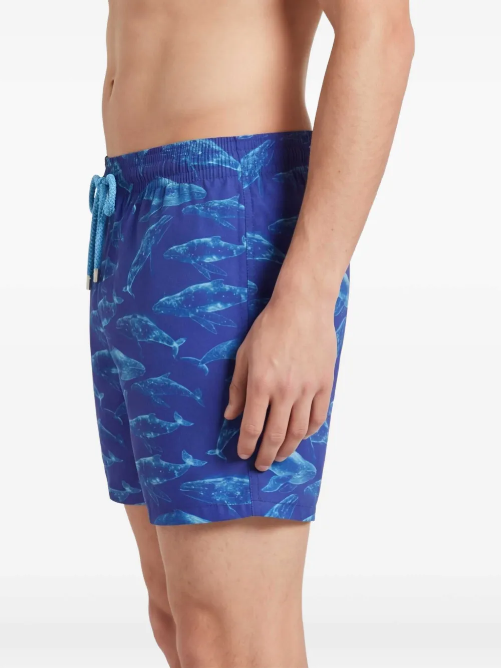 Vilebrequin Shorts met walvisprint Blauw