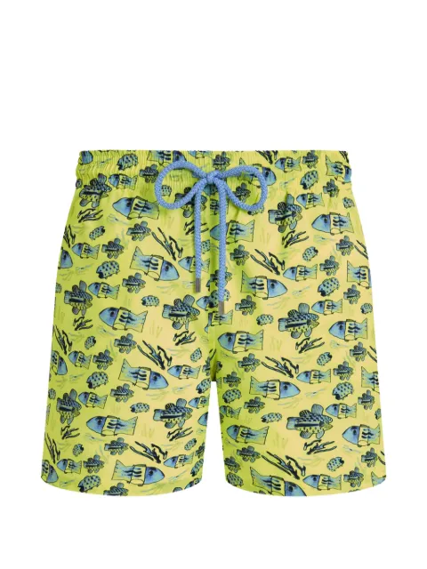Vilebrequin shorts de playa con peces estampados
