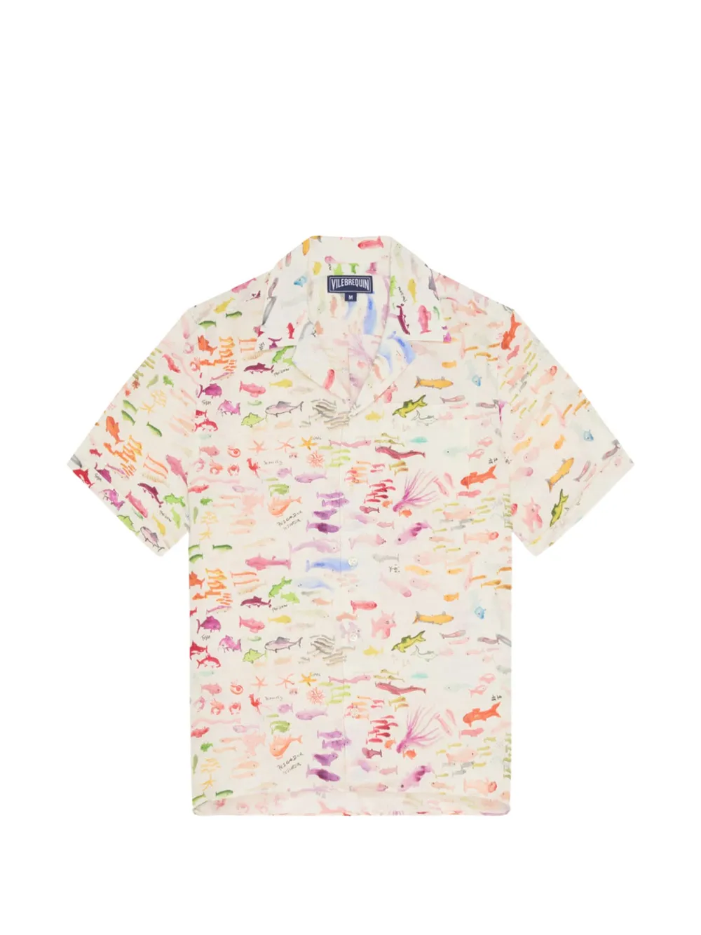 Vilebrequin fish-print short-sleeve shirt - Toni neutri