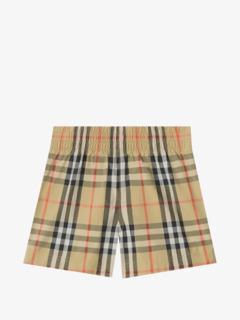 Burberry Kids Check swim shorts