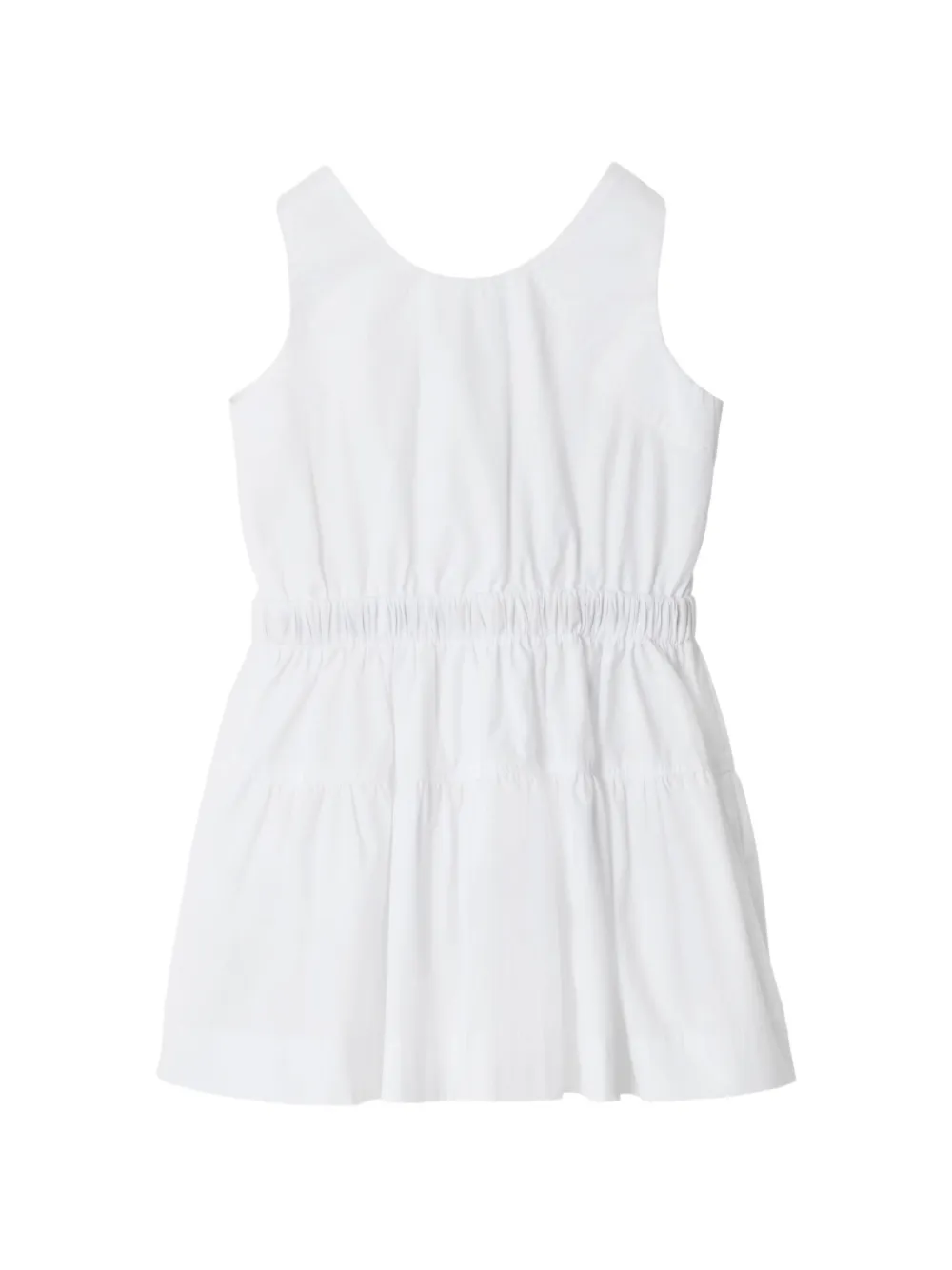 Burberry Kids Katoenen jurk met rits Wit